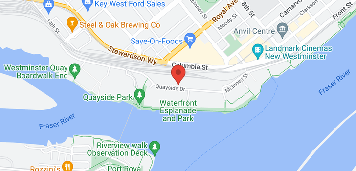 map of 902 1185 QUAYSIDE DRIVE